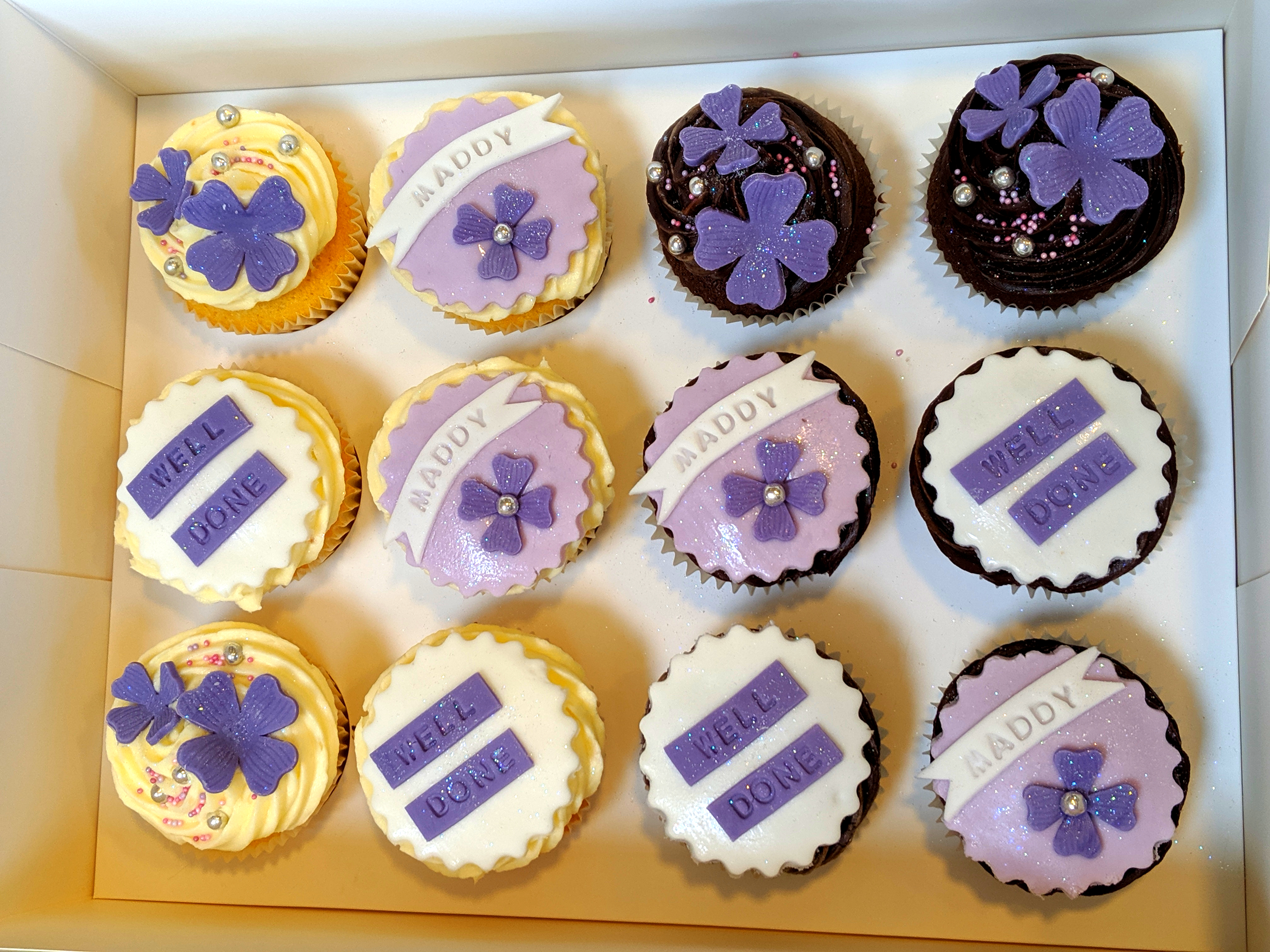Purple Themed Cupcakes