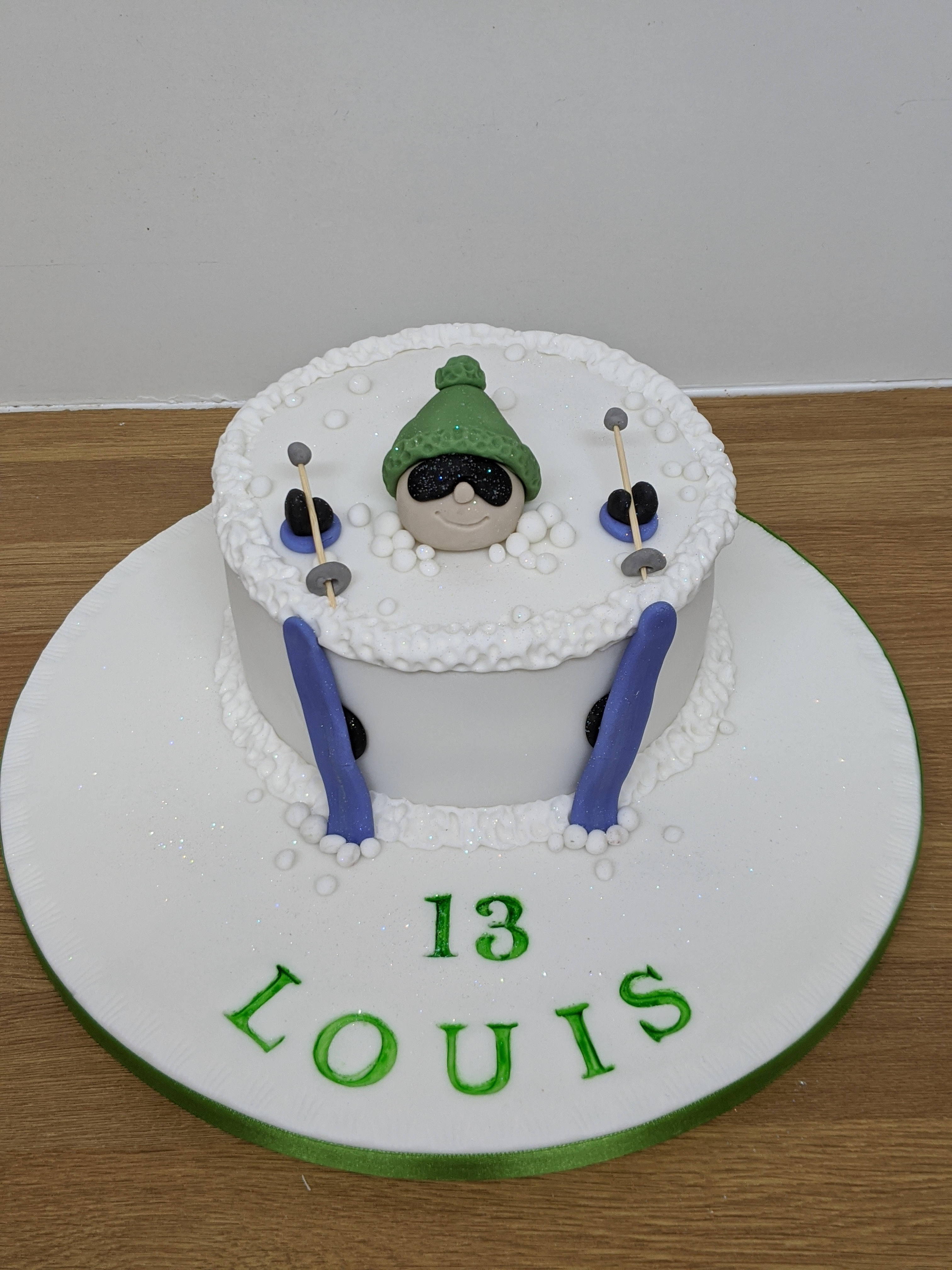 Skiing Cake