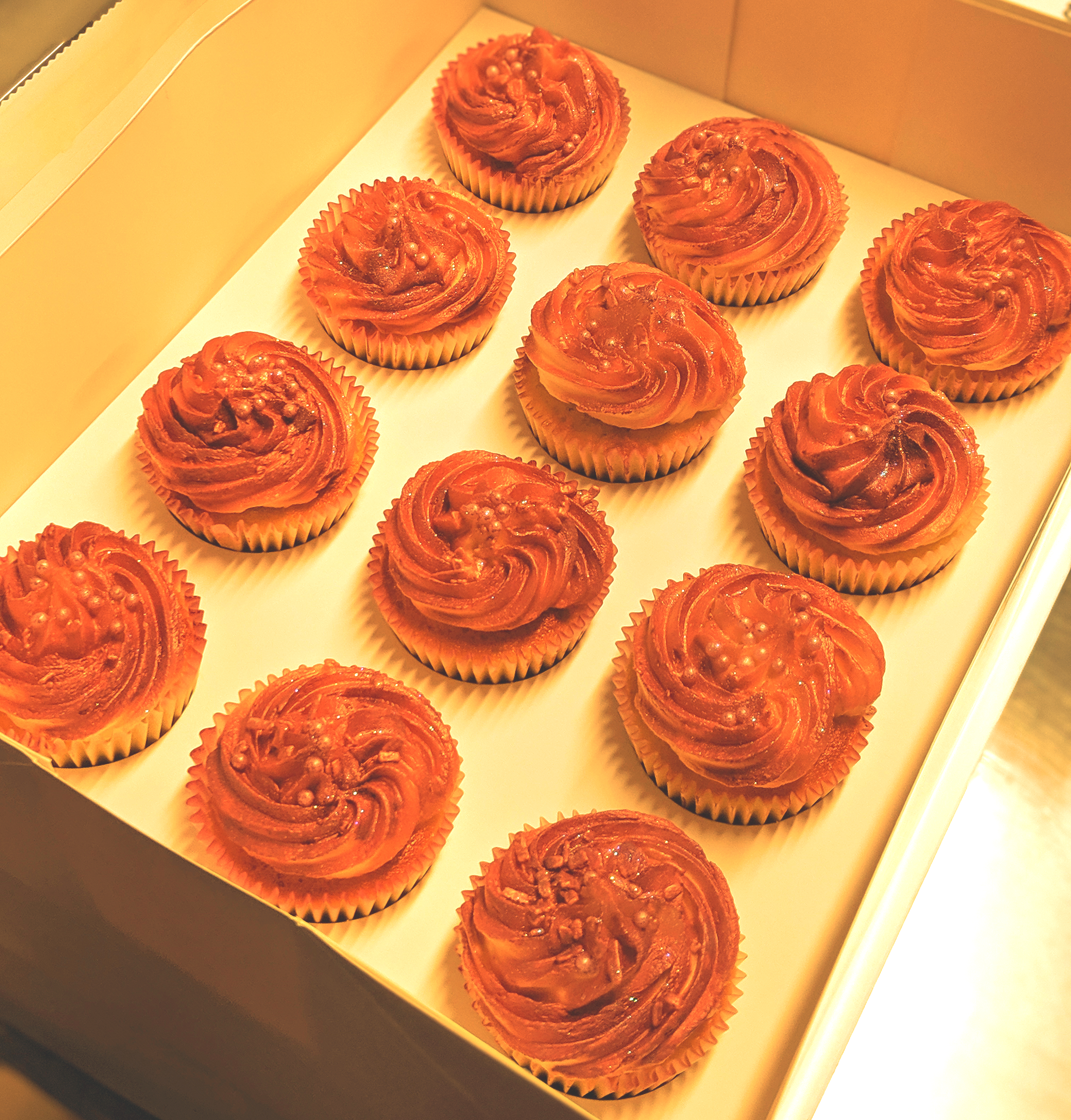Rose Gold Cupackes