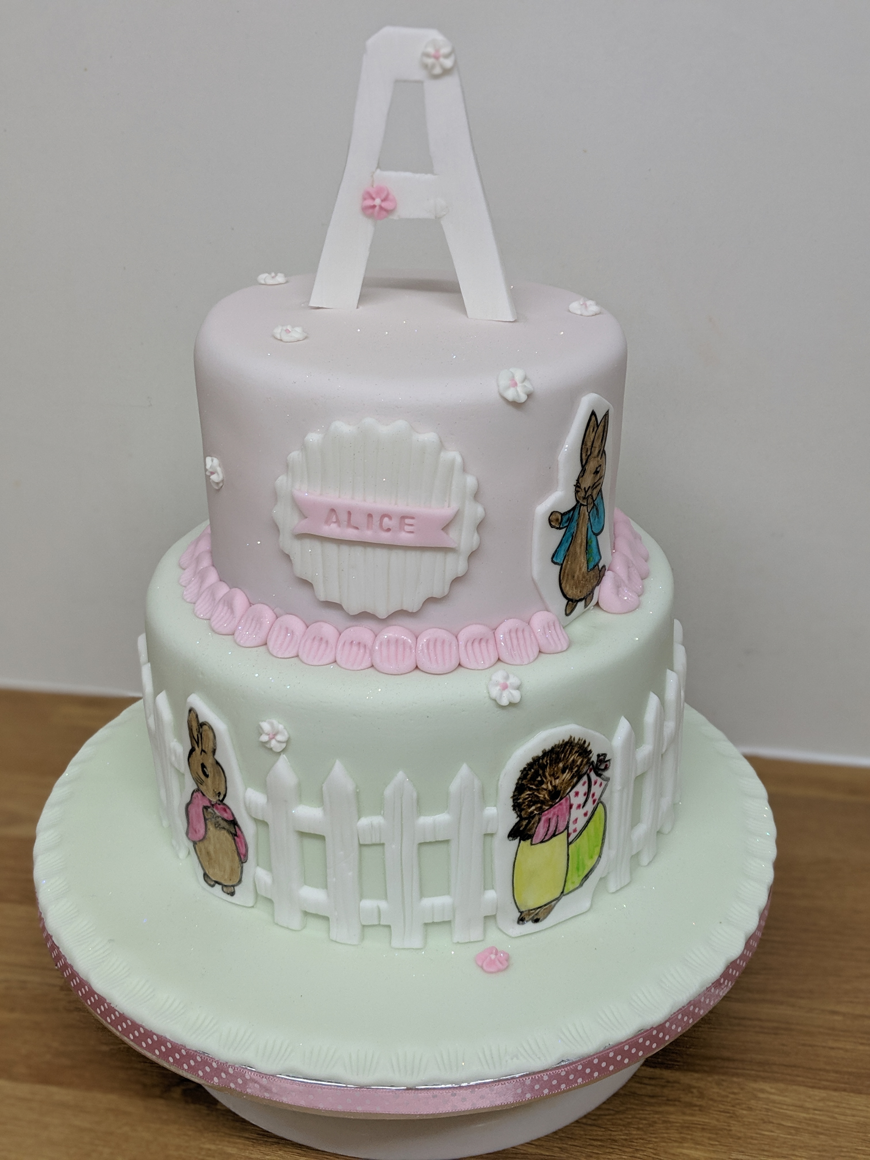 Peter Rabbit Christening Cake