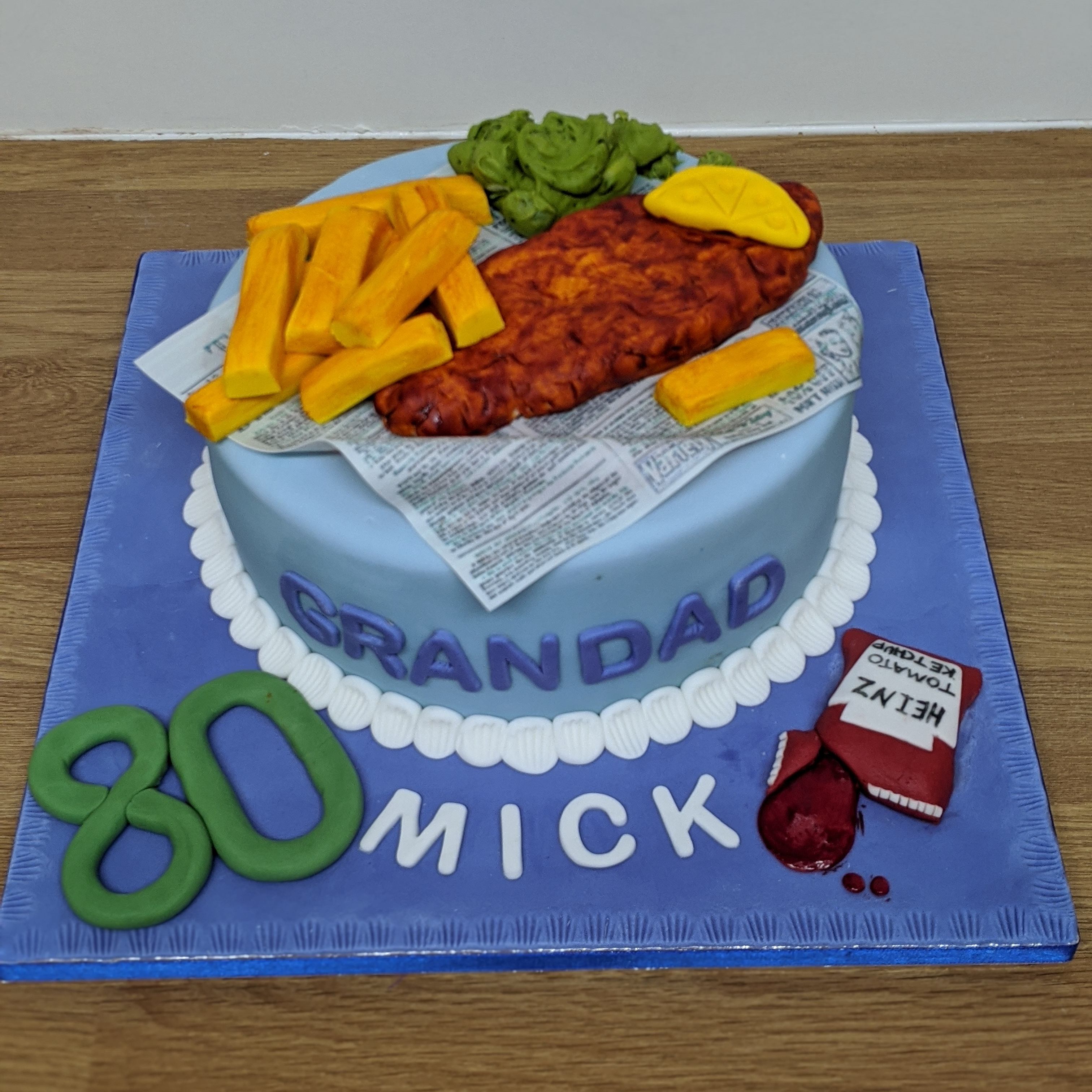 Fish and Chips Cake