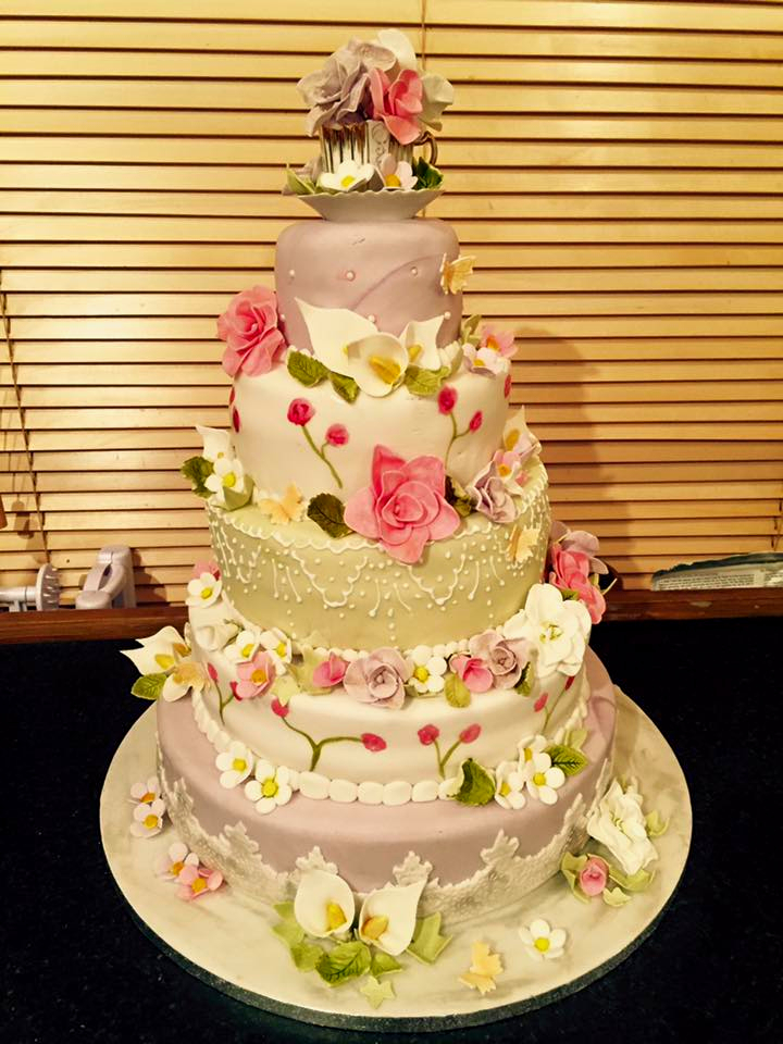 Tiered Floral Cake
