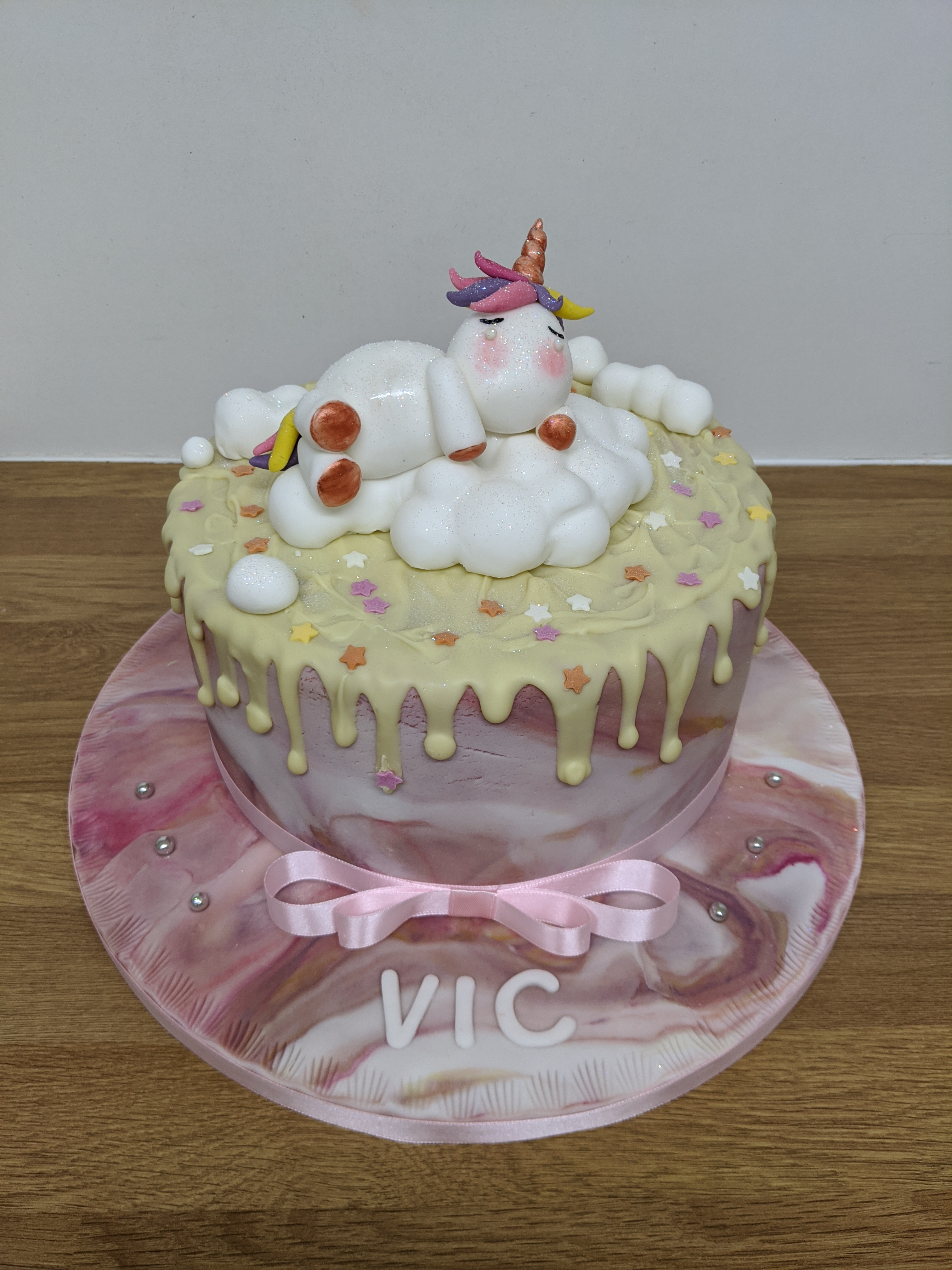 Sleeping Unicorn cake