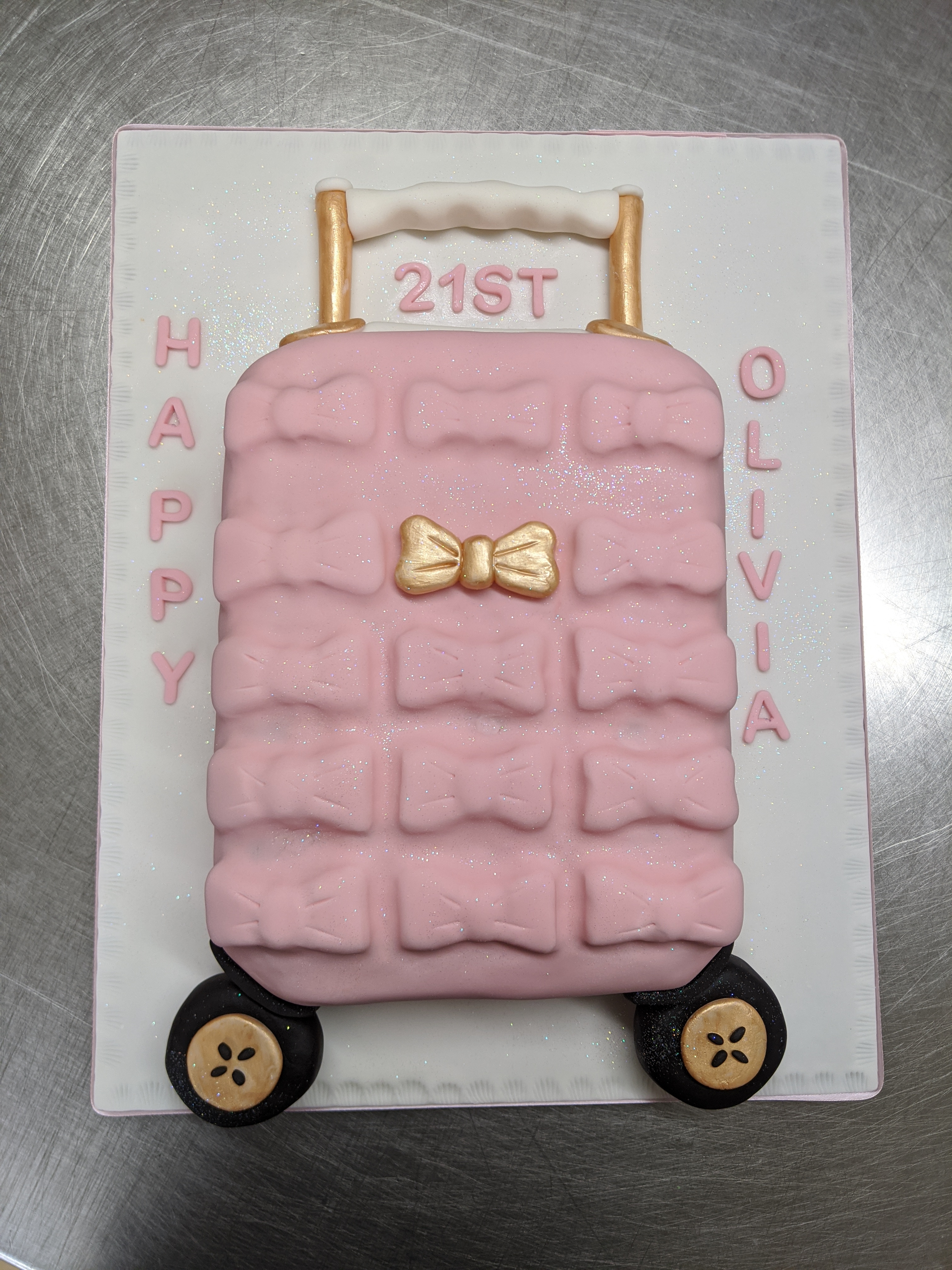 Ted Baker Suitcase Cake
