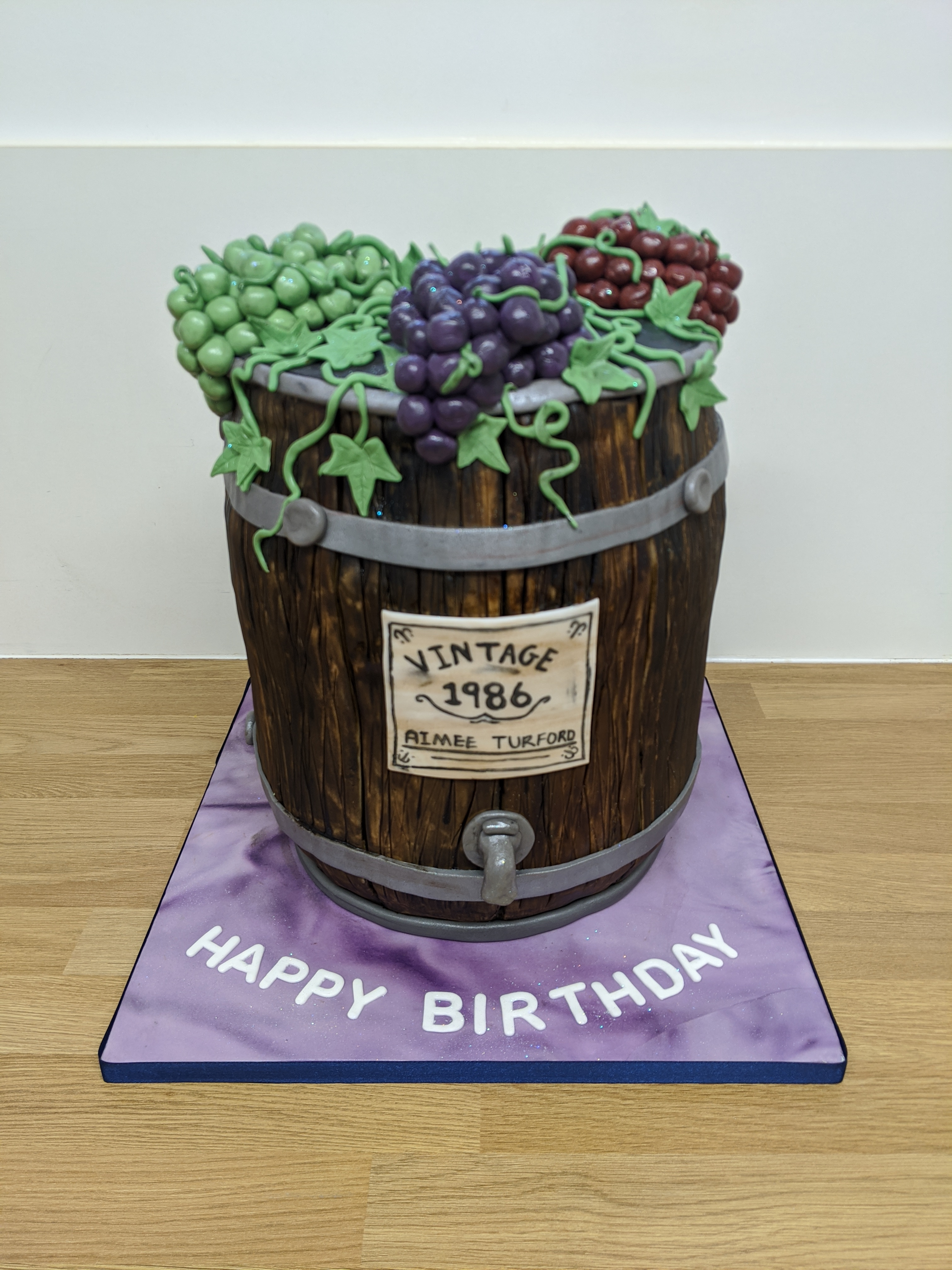 Wine Barrel Cake